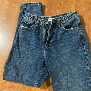 Zara Dark Blue Mom Jeans